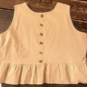 Tan Moment Tank Top NWT 2XL